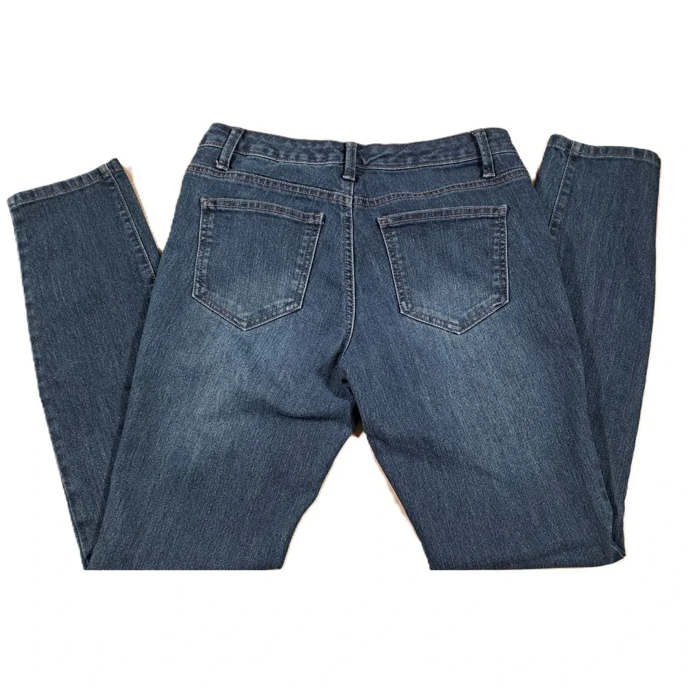 Nine West Jeans Cigarette Fit Low Rise Skinny Leg Denim‎ Jeans Size 4r/27 Womens